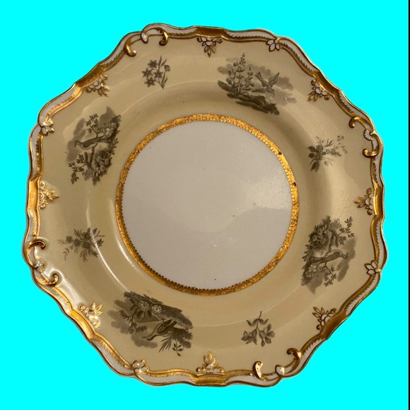 Antique Spode Felspar Porcelain Plates No. 4591 Plates Early 1800s Set of 4 - Picture 1 of 10